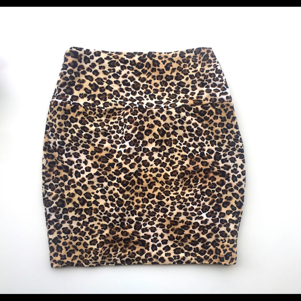 Cheetah print skirt